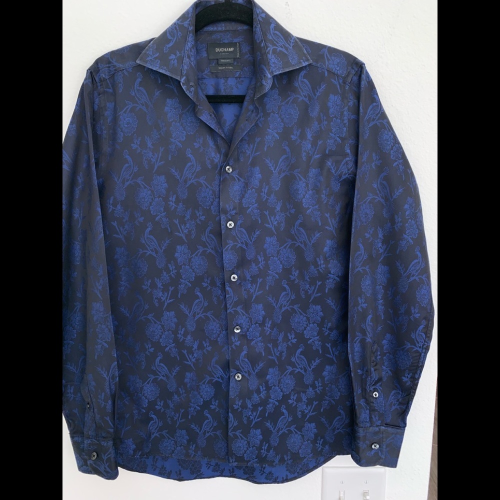 Duchamp London button front dress shirt 15” - Picture 1 of 7